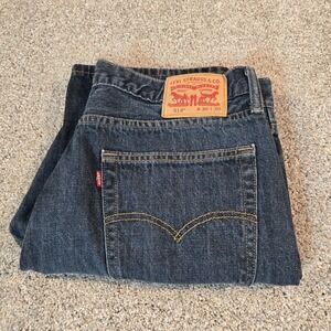 Levi's‎ 514 Jeans Men's 36x30 Blue Straight Leg Denim Dark Wash